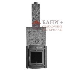 Печь банная «Атмосфера XL» в облицовке «Империя» Пироксенит Элит
